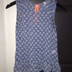 xhilaration ruffle bottom sleeveless top